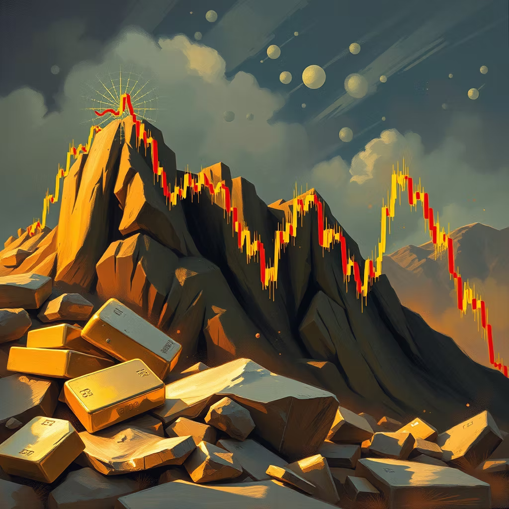 Gold crash illustration